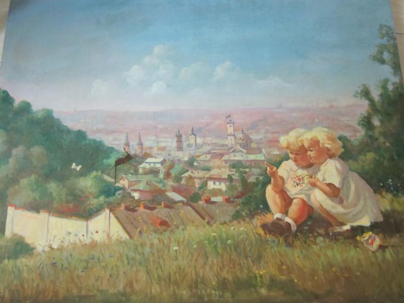 Казимеж Пиотрович. Дети и бабочка