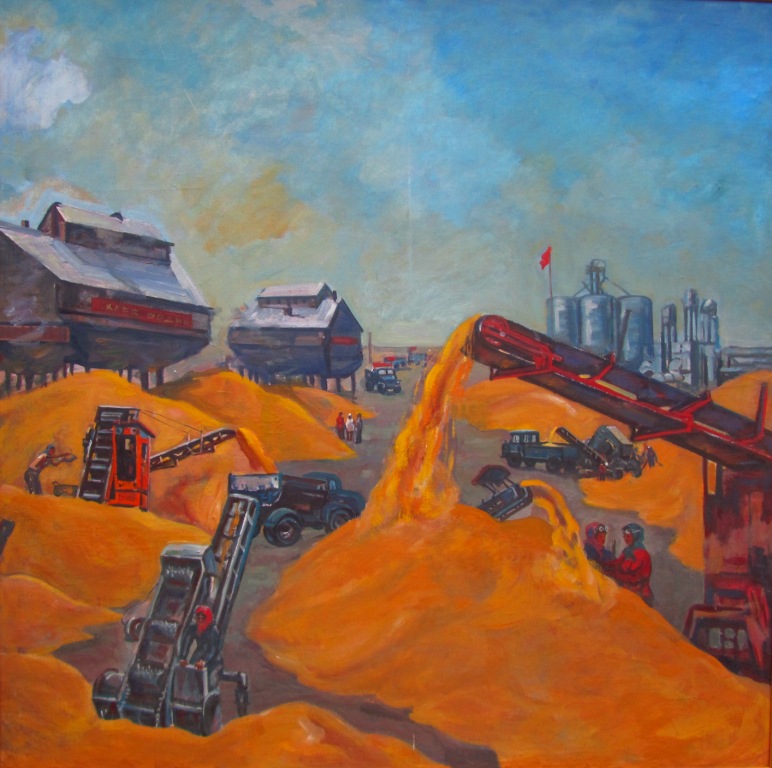 Сахи Романов, х/м, 177х177, 1987г