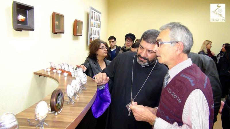 image (16) in a personal exhibition Ireton with Bishop Vazgen.
