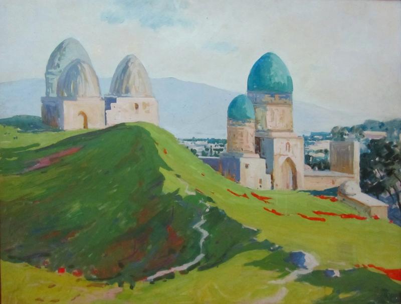 Стрибный Семен Акимович (1917 – 1977 гг.), картон, масло, 78х98 см