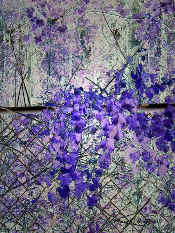 Blue Bushes Art