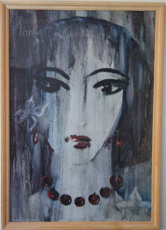 "Жанна" Картон,масло.