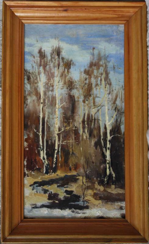 "Март,проталина" Холст,масло.