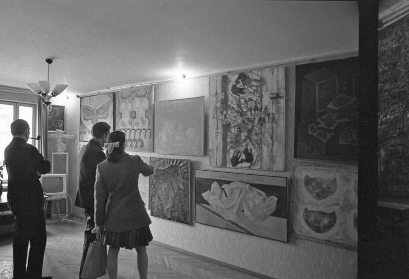 Housewarming and opening day collections of Alexander Glezer, Cherkizovo, 1969