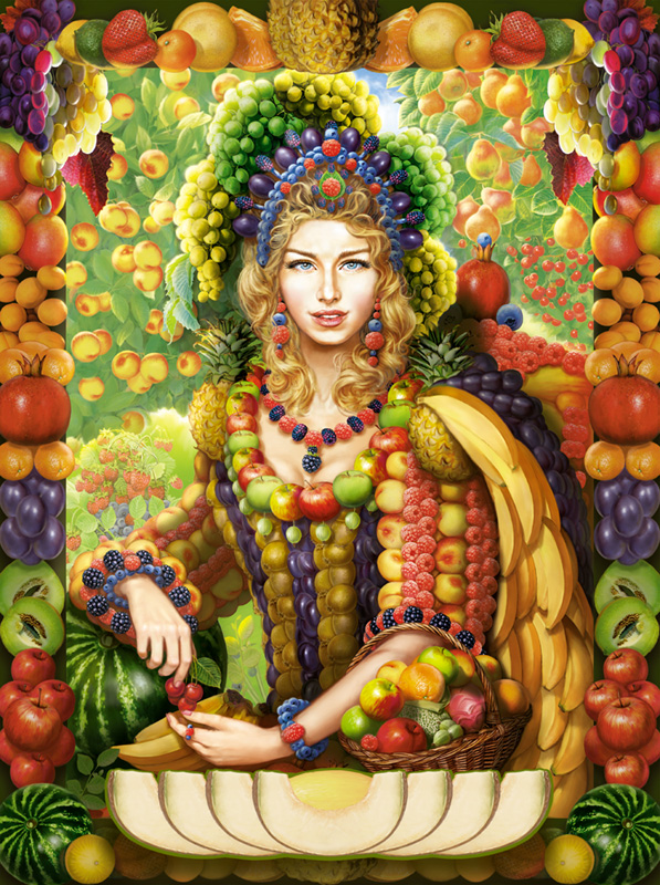 Queen Fruits  80x85