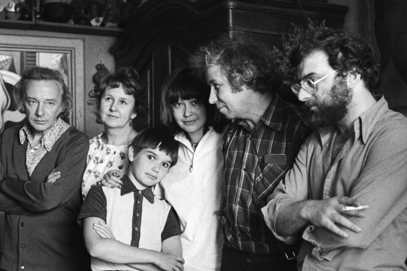 Лиля и Дмитрий Краснопевцев, Антон Носик, Вика Мочалова, Гарик Басмаджан, Илья Кабаков Д.Кр., 1979