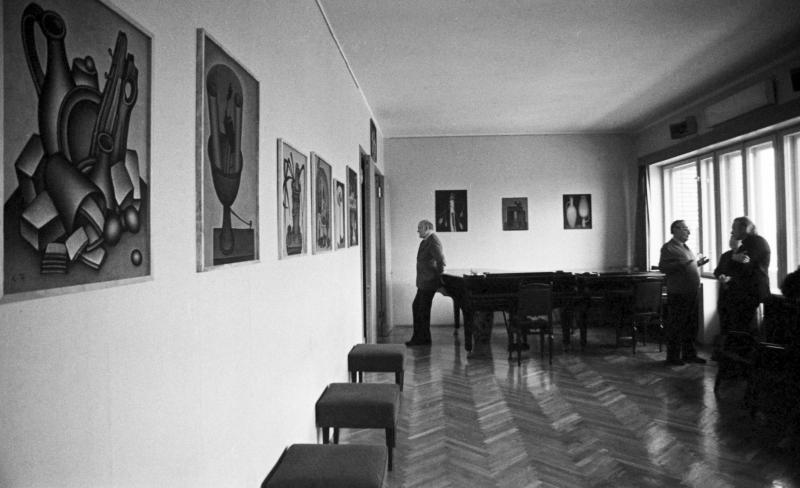 Выставка Дм.Краснопевцева у Святослава Рихтера, 1975