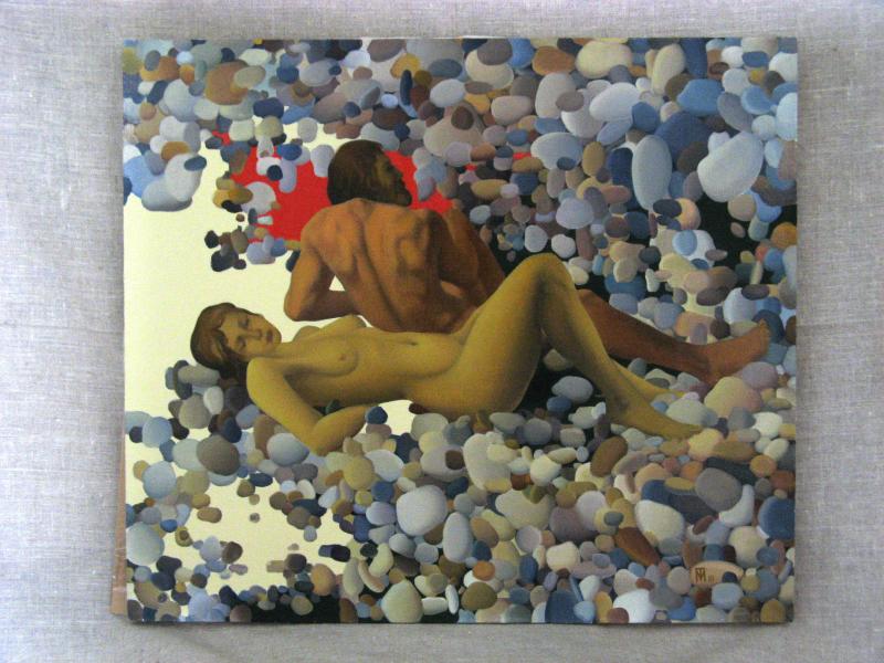 66.Адам и Ева (69,5х79,5 х.м 2001г)