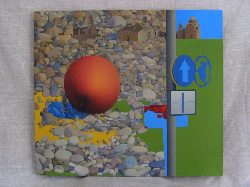 45.Papa, look, someone has left us with his apple (75h85, 5 h.m 1998)