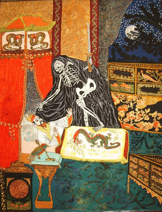 Картина "Соловей"="The Nightingale". размер 60x80см