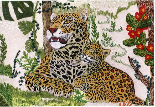 A fragment of the painting "Jungle"