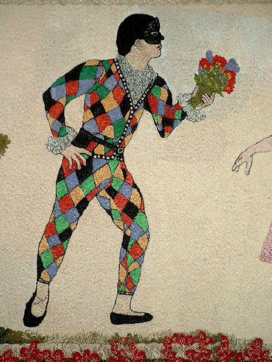 A fragment of the painting "Spring in Tivoli"