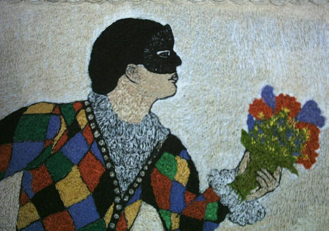 A fragment of the painting "Spring in Tivoli"