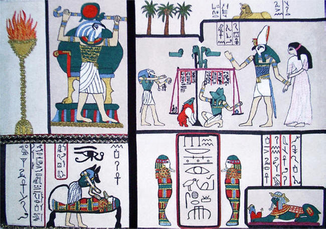 The picture is called "god of ancient Egypt" = "The gods of ancient Egypt". 60x80sm size