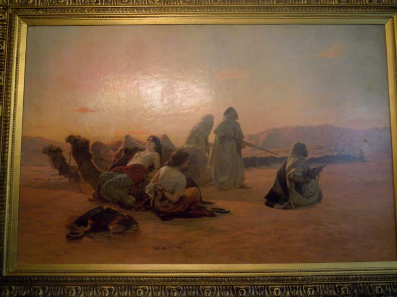 Холст, масло, размер 1м21смх1м80см, начало XX-го века.