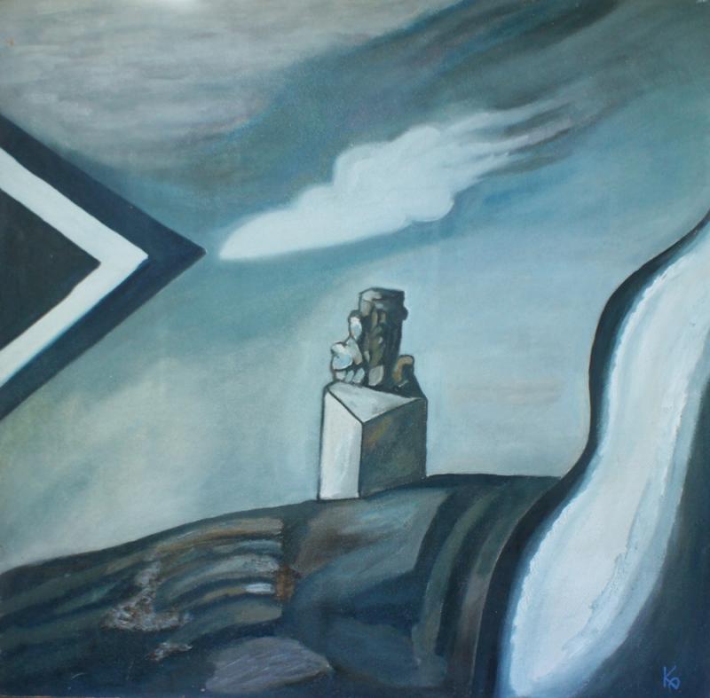 Кочейшвили БП Пейзаж(На родине предков)орг\масло 83-87 1980   Сам Борис Петрович ее довольно высоко ценил: " В свое время эта картина казалась мне большой удачей и я ей даже гордился - с ее появлением у меня произошел некий прорыв в новую плоскость искусства."
