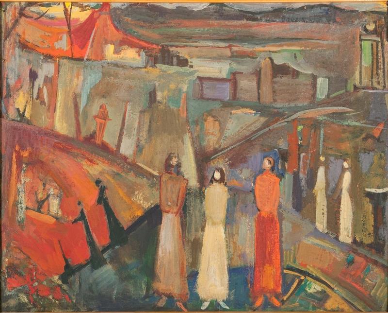 Ворошилов Игорь Васильевич 1939-89гг Три фигуры(Русская старина) к.тем. 45-57 80е