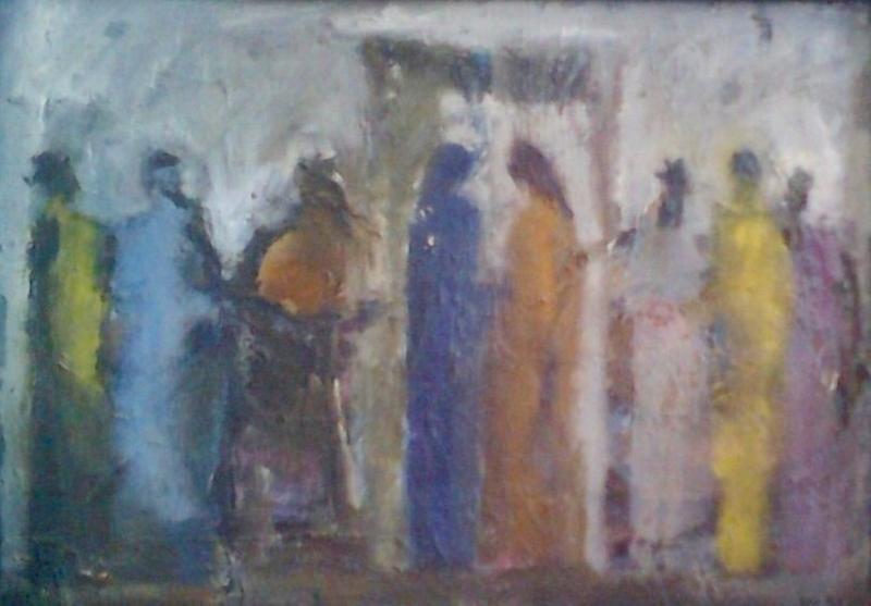 Nisenbaum Leon 1925-200g.W. Wedding 1985.to.m.50-70(work performed over an older 1983.Fruit)